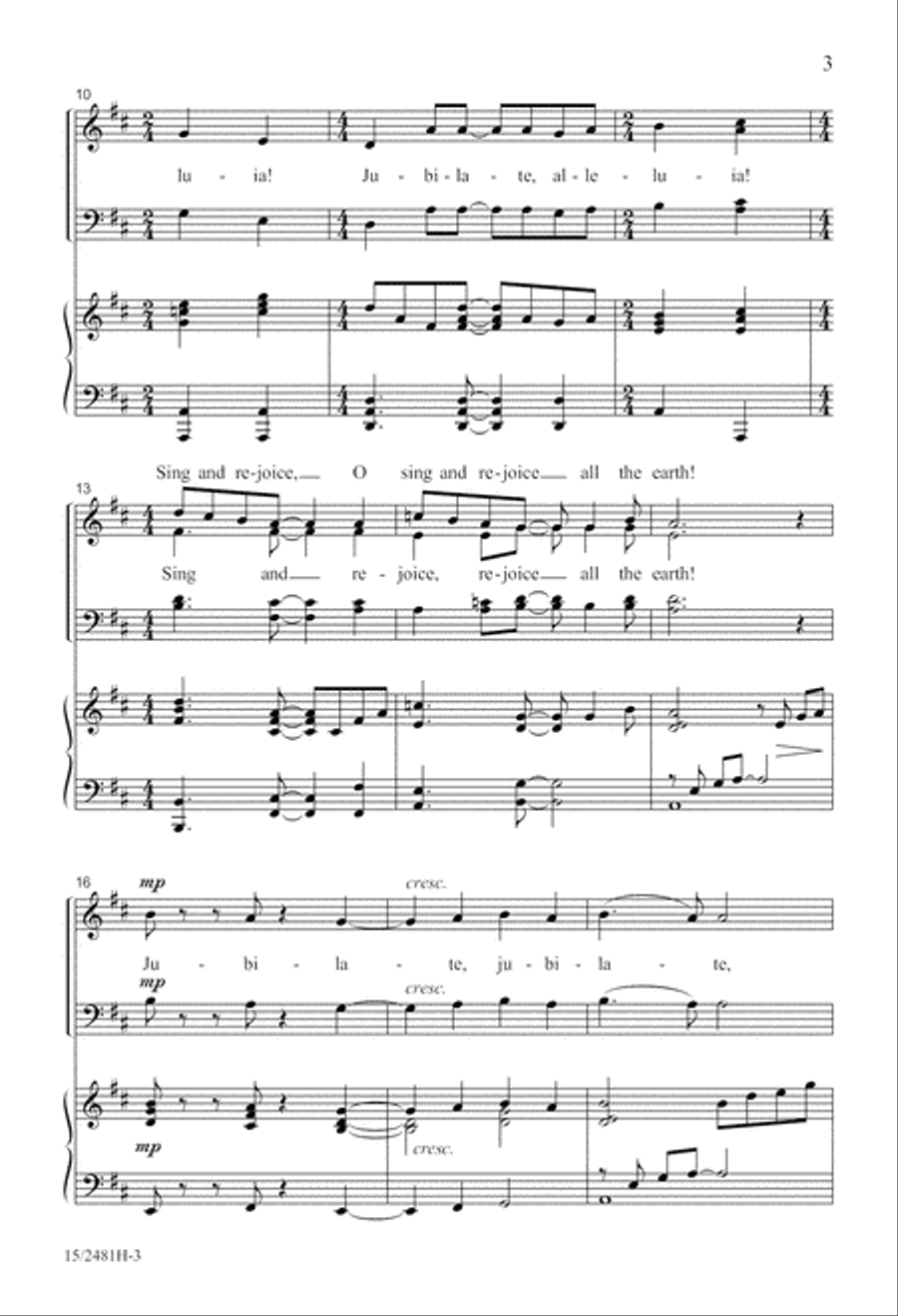 Jubilate, Alleluia! 4-Part scores gallery preview page 4