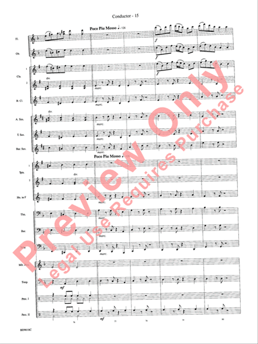 Hatikvah Concert Band scores gallery preview page 18