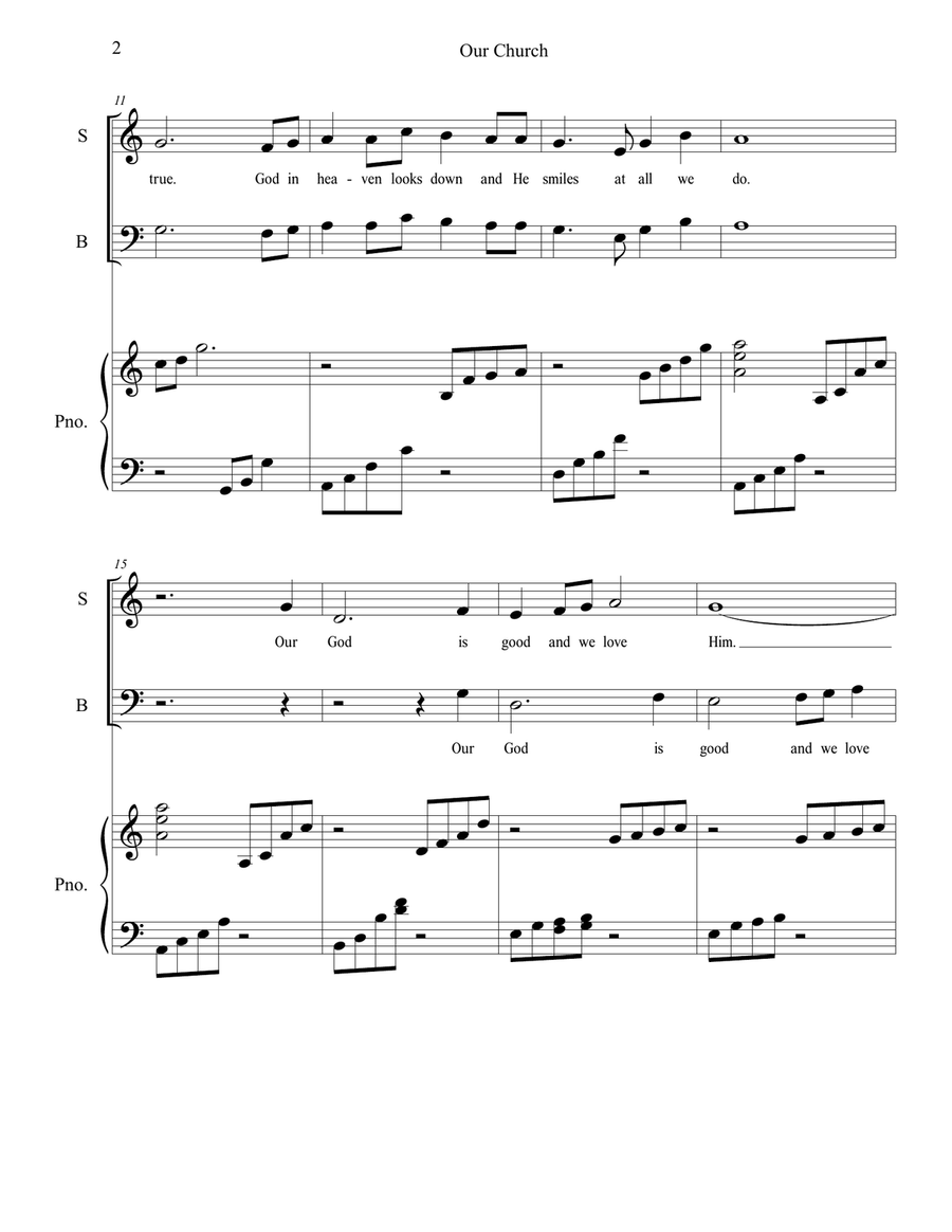 Our Church 4-Part scores gallery preview page 2