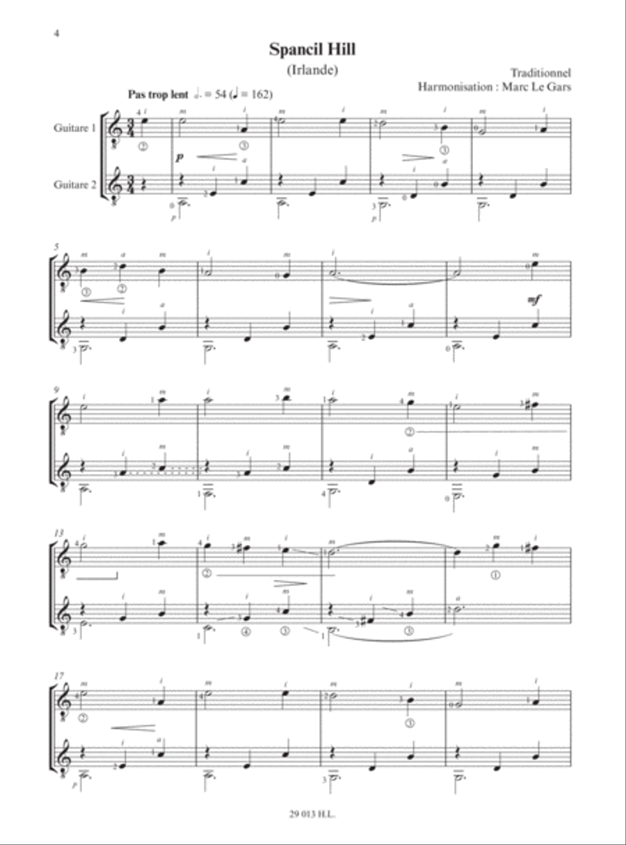 Paysages Celtiques - Volume 1 Acoustic Guitar scores gallery preview page 2