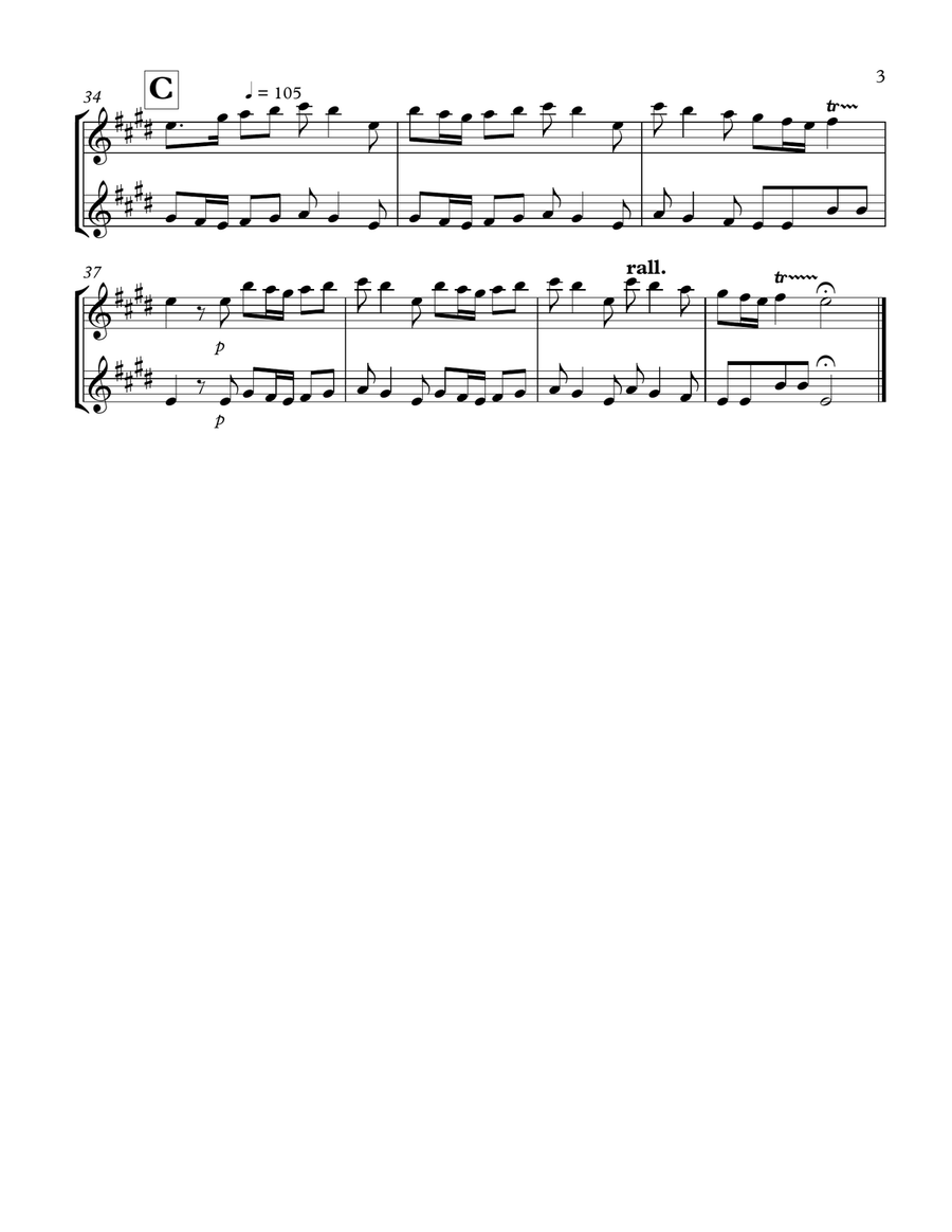 The Four Seasons (Spring): Flute Duet Flute Duet scores gallery preview page 3
