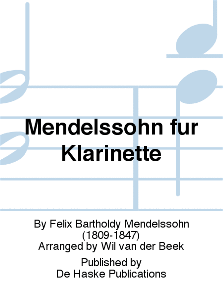 Mendelssohn für Klarinette Clarinet Quartet scores gallery preview page 1