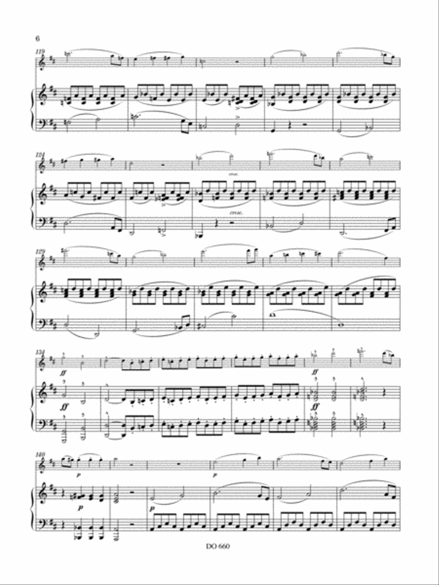 Sonata in D Major Sonata in D Major Flute Solo scores gallery preview page 6