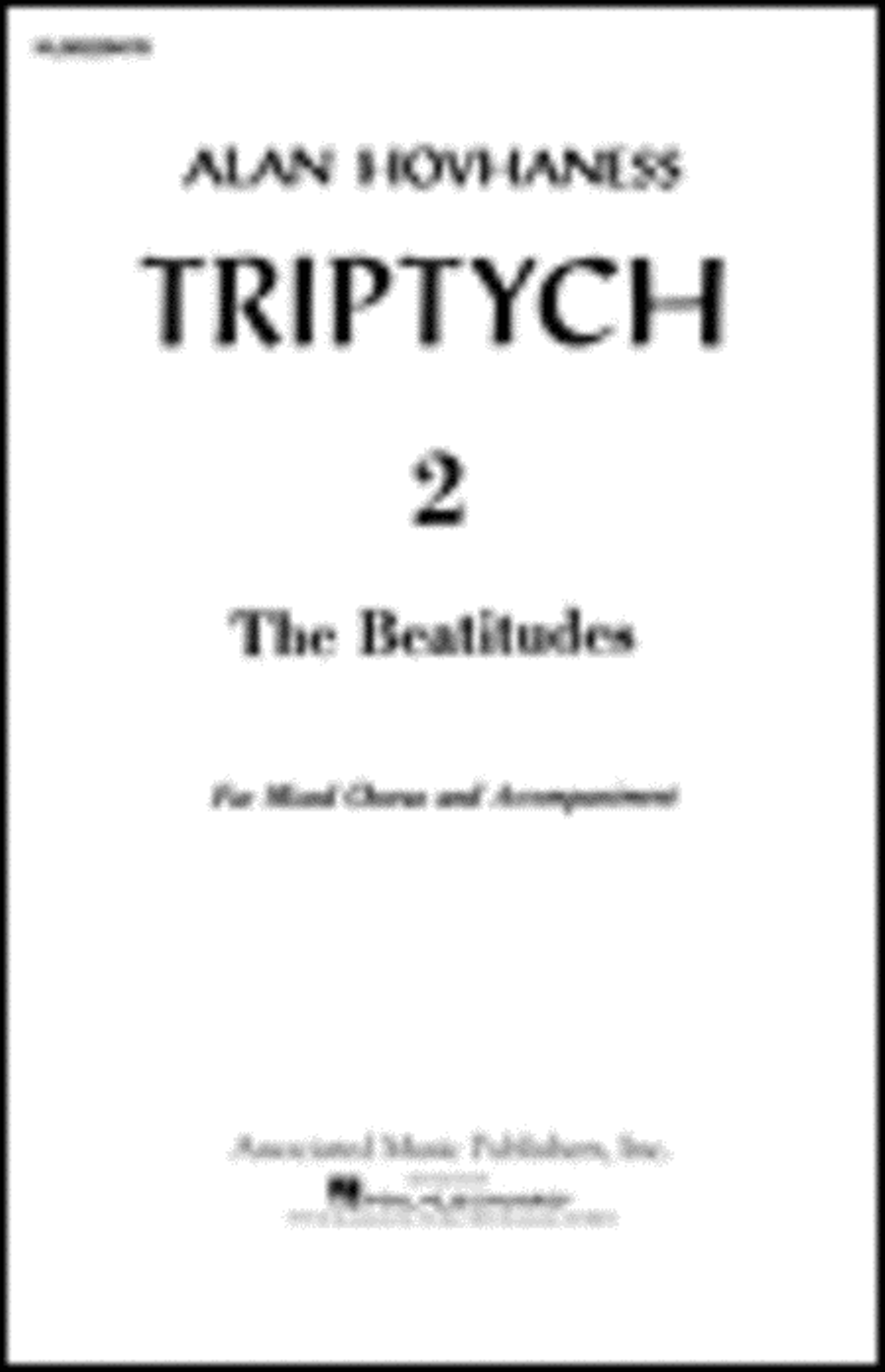 Beatitudes Triptych 2 Op 100 4-Part scores gallery preview page 1