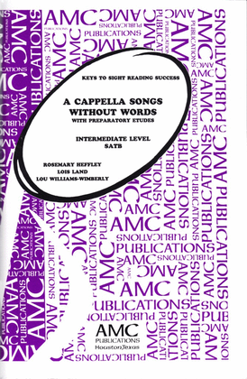 Book cover for A Cappella Songs Without Words