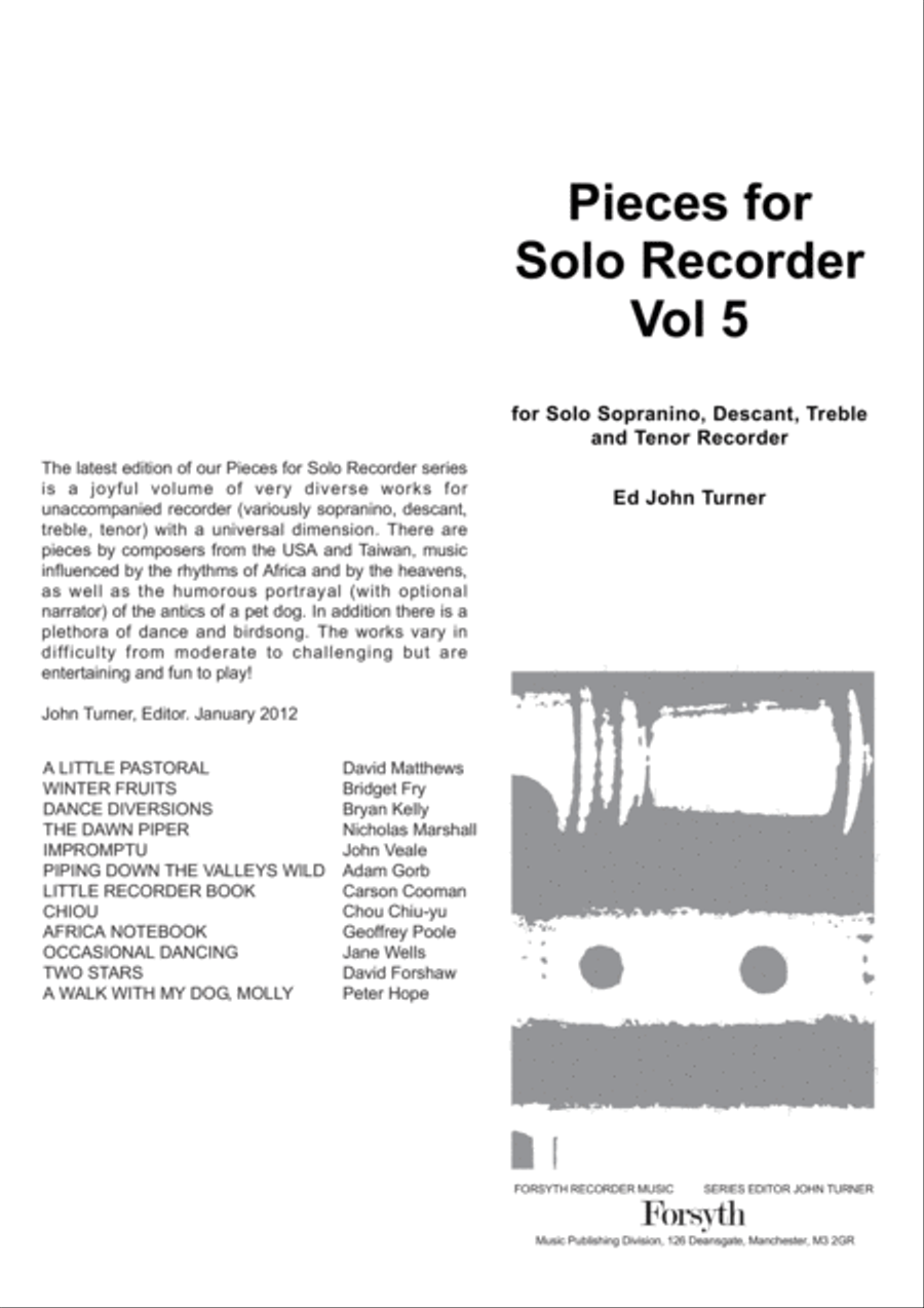 Pieces for Solo Recorder Vol. 5 Pieces for Solo Recorder Vol. 5 Recorder scores gallery preview page 3