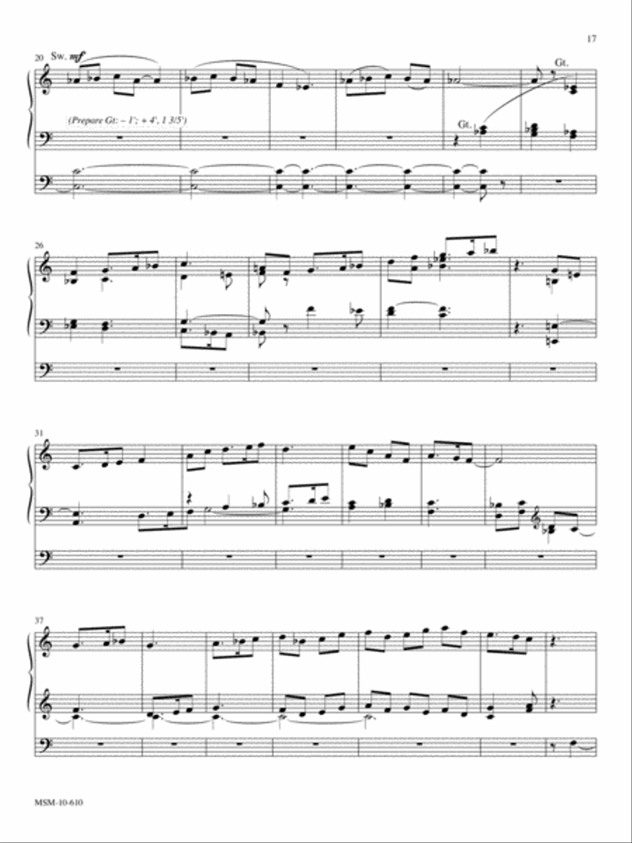 Six Pieces for Organ, Volume 2 B-Flat Clarinet scores gallery preview page 7