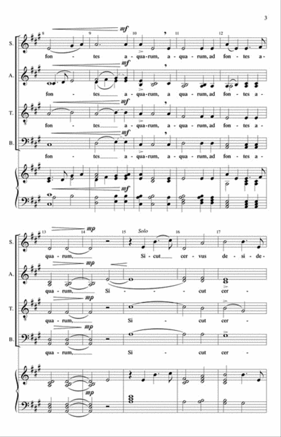 Sicut Cervus 4-Part scores gallery preview page 3