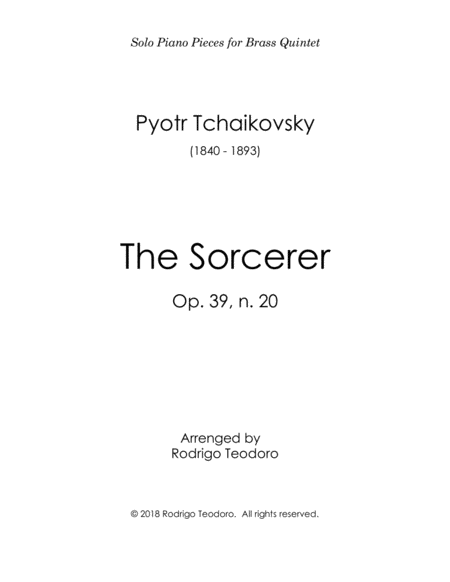 The Sorcerer by P. Tchaikovsky for Brass Quintet image number null