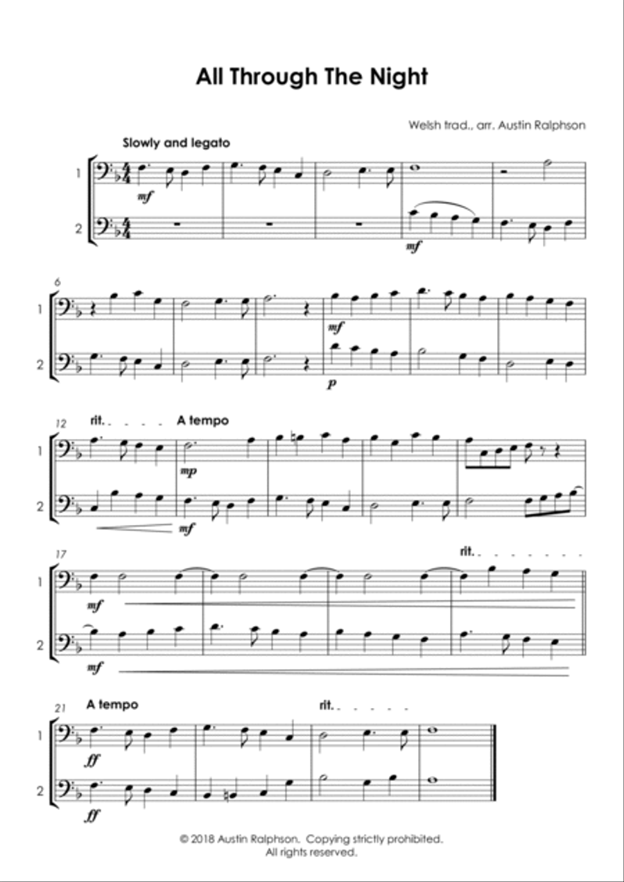 15 Bassoon Duets for Fun (popular classics) - various levels Woodwind Duet scores gallery preview page 4