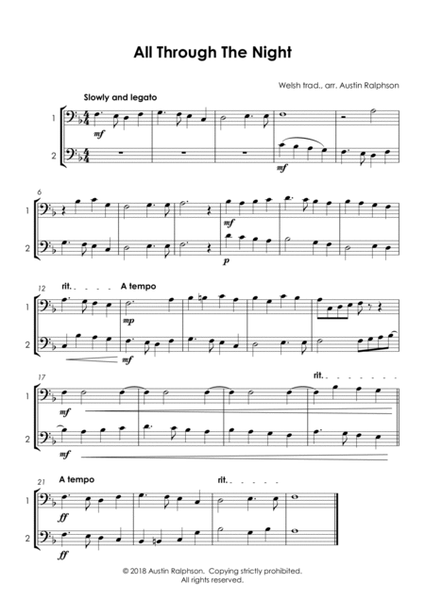 15 Bassoon Duets for Fun (popular classics) - various levels by Johann Sebastian Bach Woodwind Duet - Digital Sheet Music