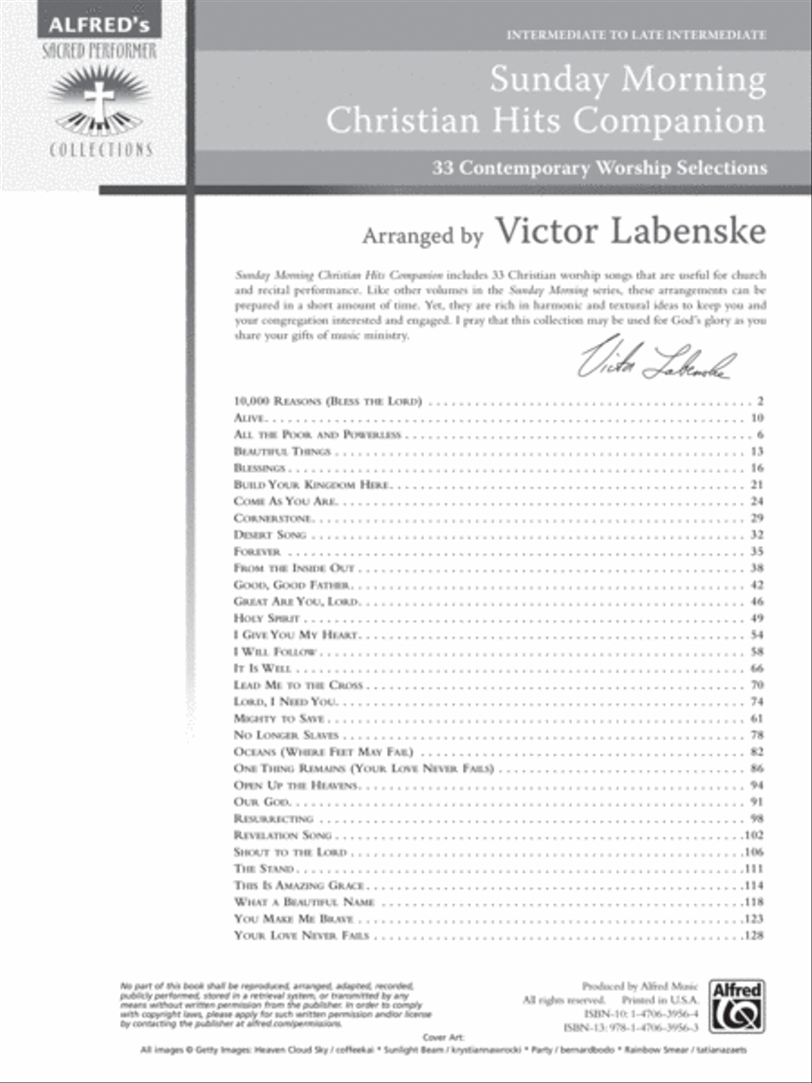 Sunday Morning Christian Hits Companion Piano Solo scores gallery preview page 2