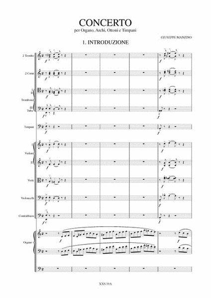 Concerto for Organ, Strings, Brass and Timpani (1985-86)