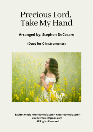 Book cover for Precious Lord, Take My Hand (Duet for C-Instruments)