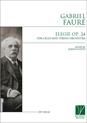 Book cover for Elegie op. 24, for Cello and string Orchestra