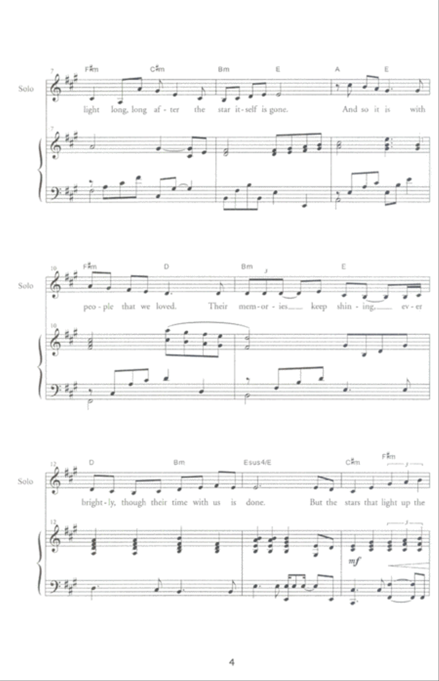 Yeish Kochavim (There Are Stars) 3-Part scores gallery preview page 2