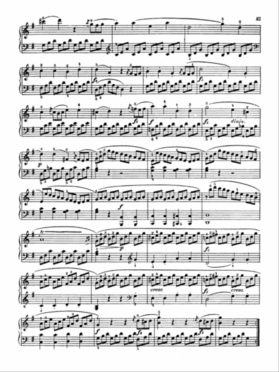 Clementi: Six Sonatinas, Op. 36, No. 5 Piano Solo scores gallery preview page 3