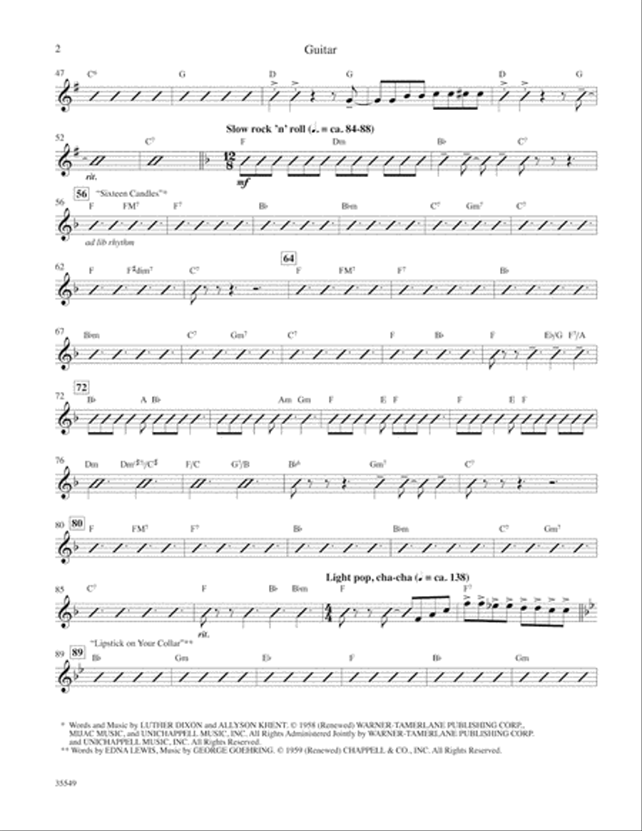 We Love the '50s: Guitar Guitar scores gallery preview page 2