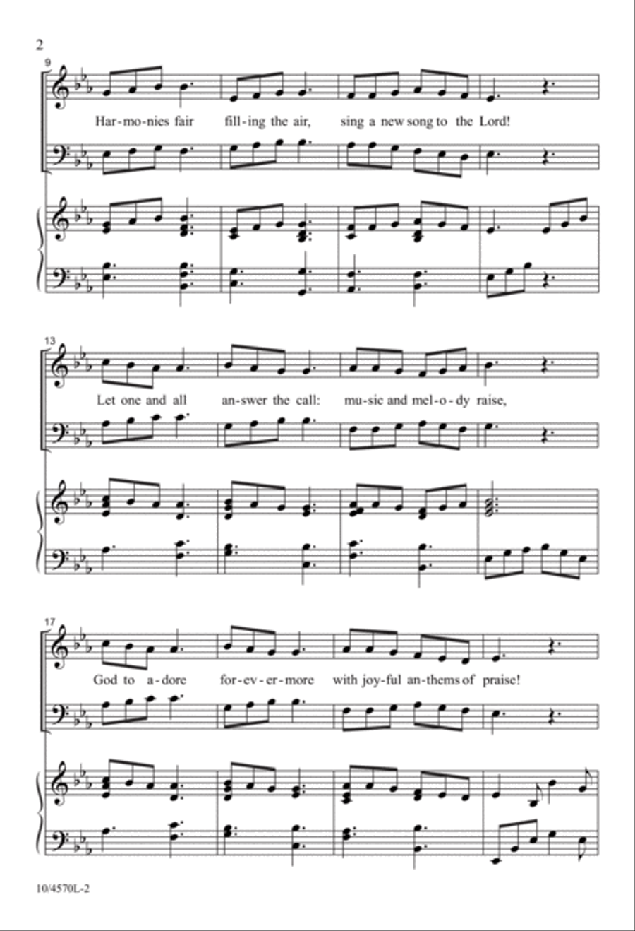 Sing a New Song to the Lord 2-Part scores gallery preview page 2