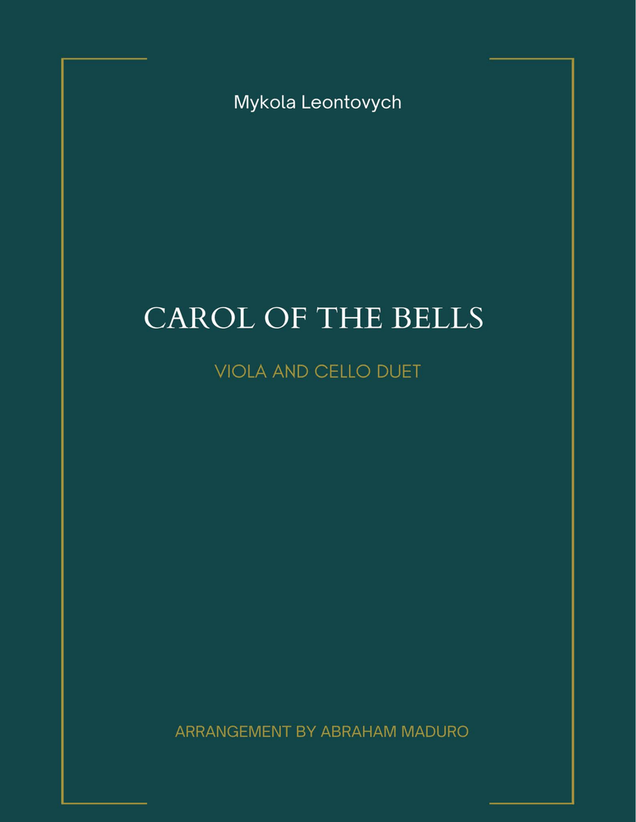 Carol of the Bells Viola and Cello Duet String Duet scores gallery preview page 1