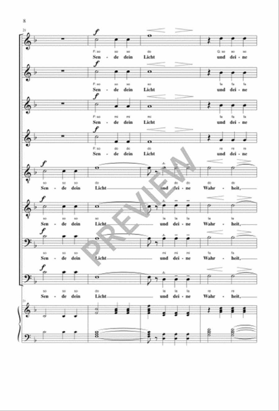 Richte mich, Gott Richte mich, Gott SSAATTBB scores gallery preview page 8