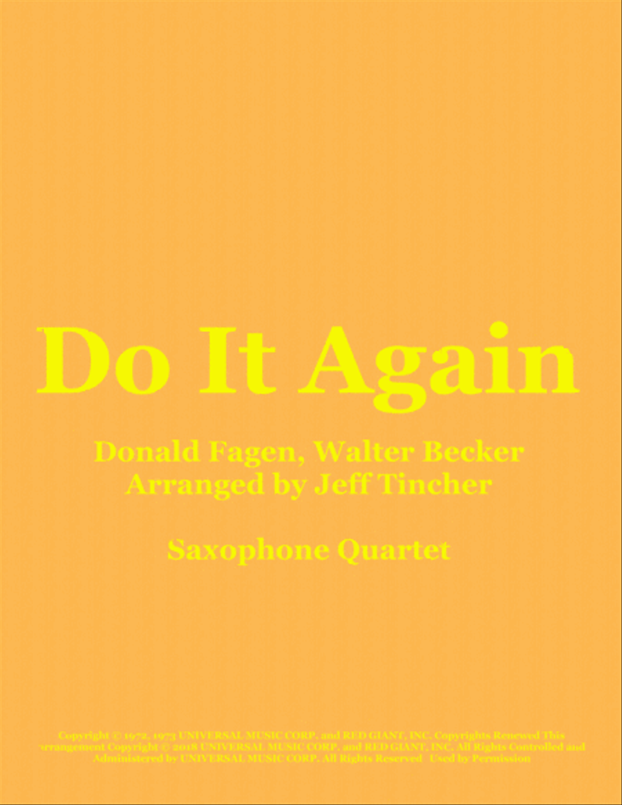 Do It Again Woodwind Quartet scores gallery preview page 1
