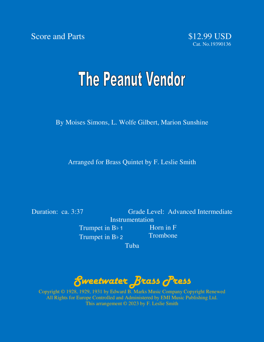 The Peanut Vendor (el Manisero) Brass Quintet scores gallery preview page 1