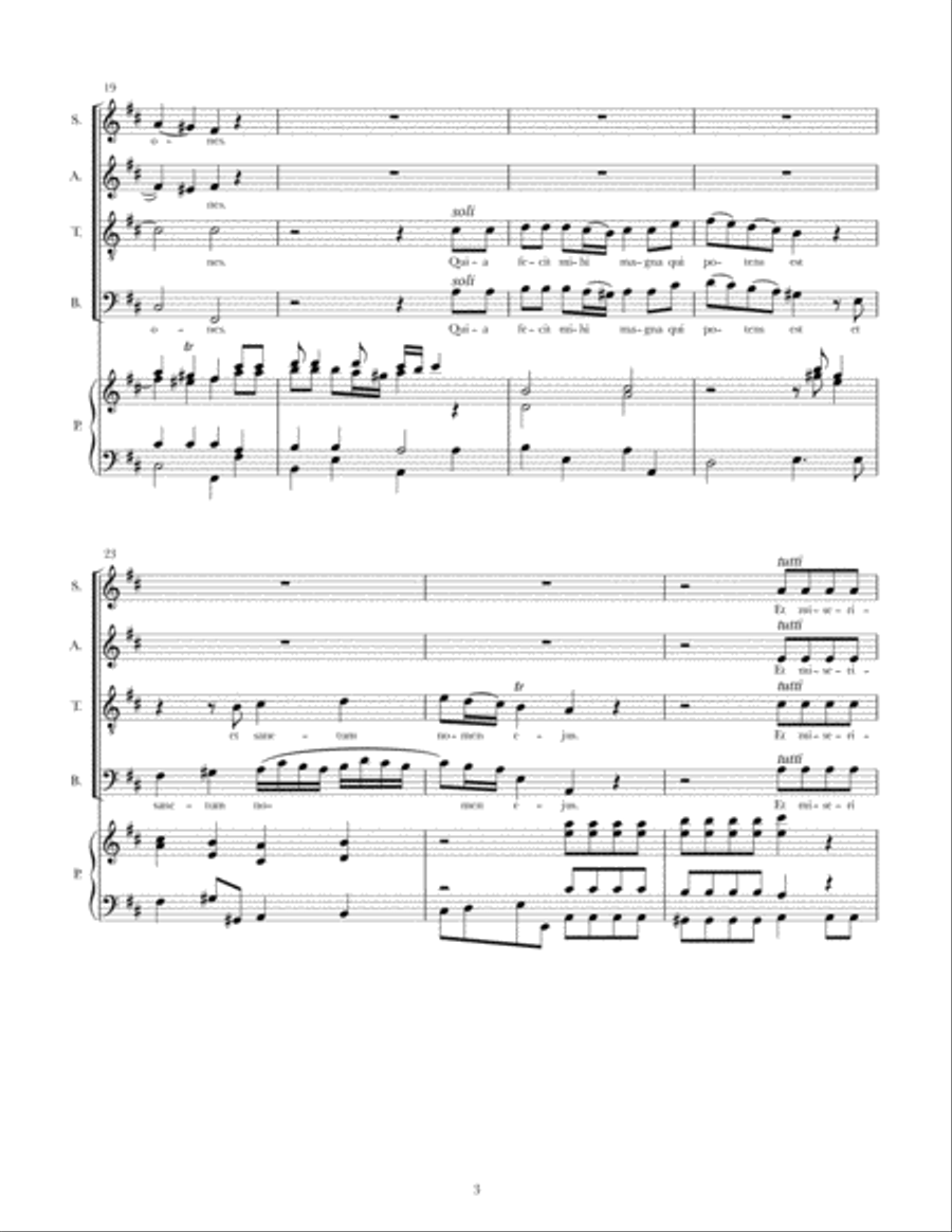 Magnificat in D - Vocal Score 4-Part scores gallery preview page 4