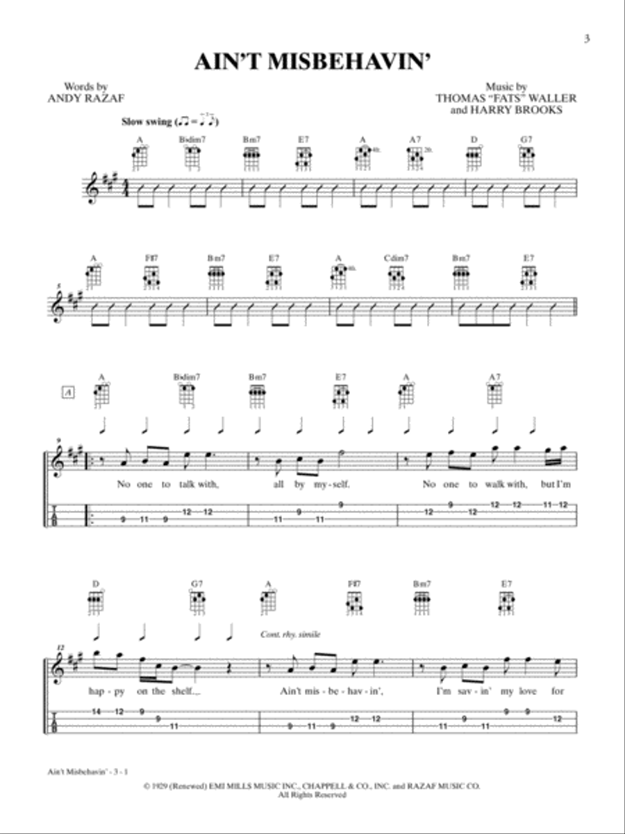 Just for Fun -- Swing Jazz Ukulele Ukulele scores gallery preview page 4