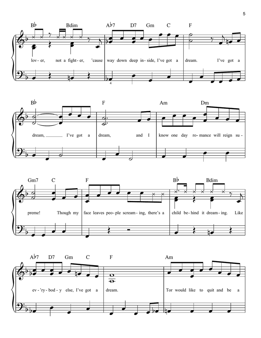 I've Got A Dream (from Tangled) Voice scores gallery preview page 5