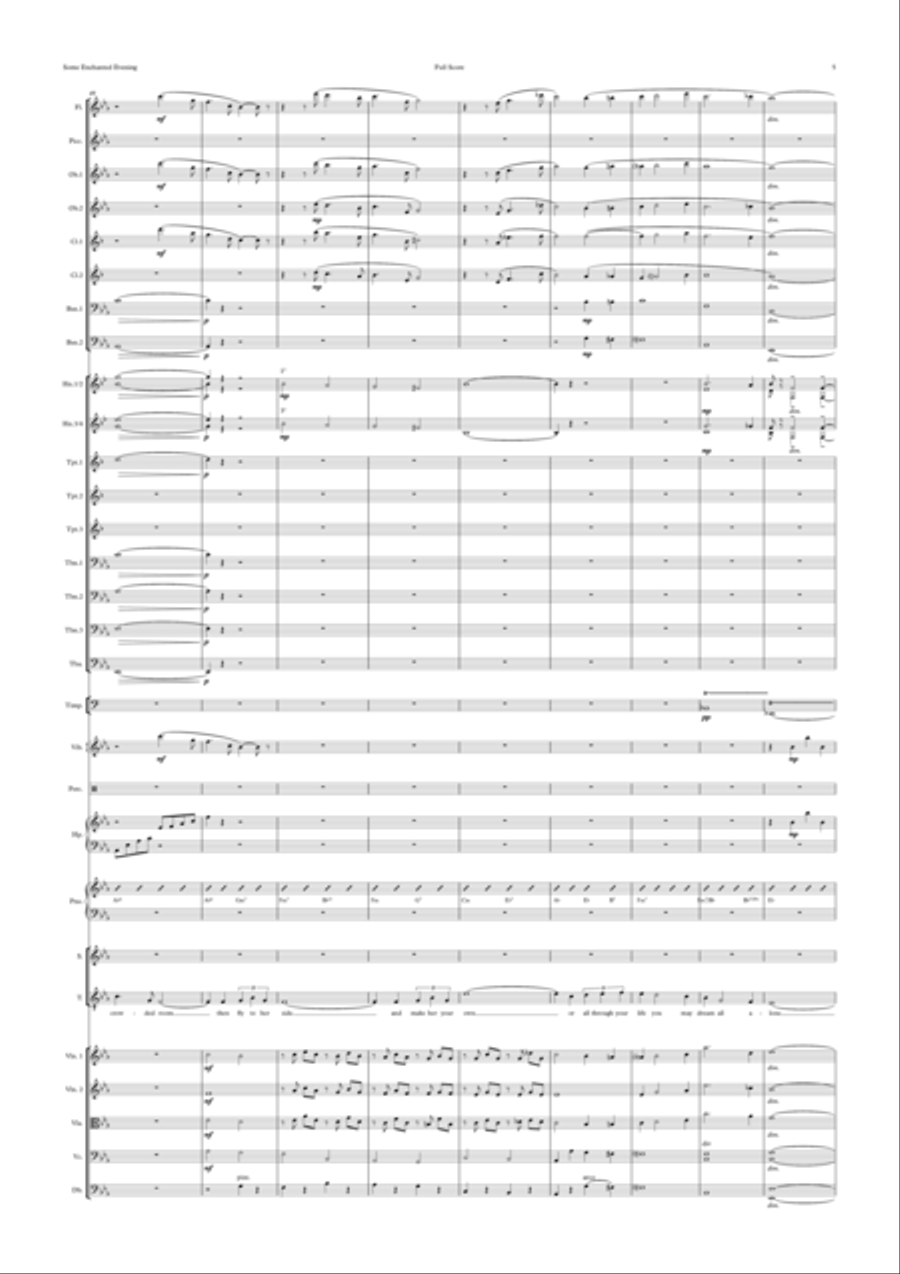 Some Enchanted Evening Some Enchanted Evening Full Orchestra scores gallery preview page 5