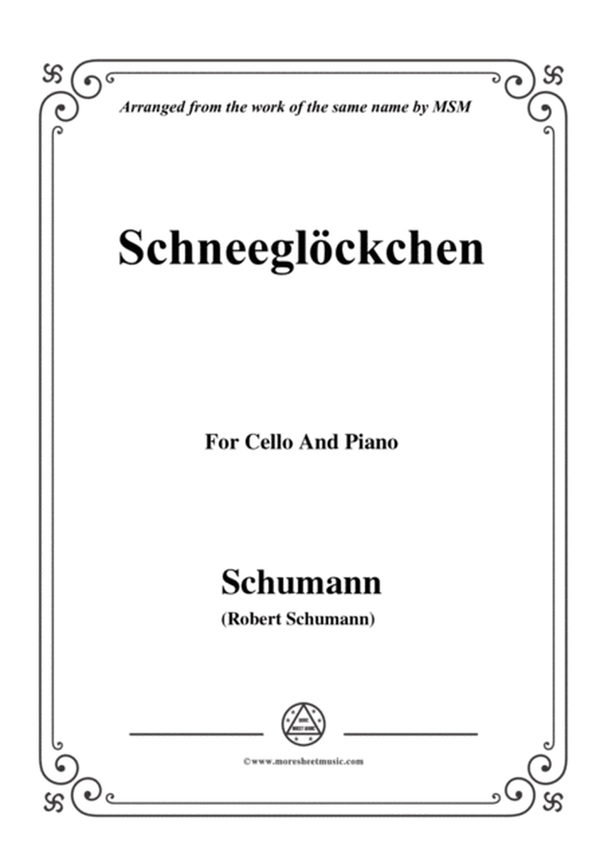 Schumann-Schneeglöckchen,Op.79,No.27,for Cello and Piano image number null