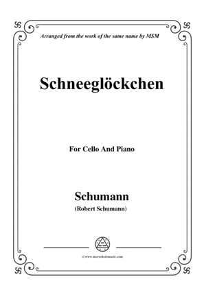 Book cover for Schumann-Schneeglöckchen,Op.79,No.27,for Cello and Piano