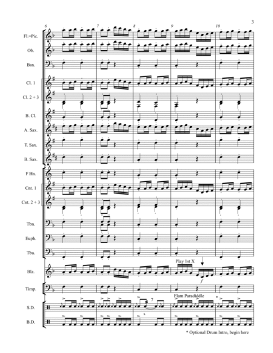 Downfall of Paris Downfall of Paris Concert Band scores gallery preview page 3