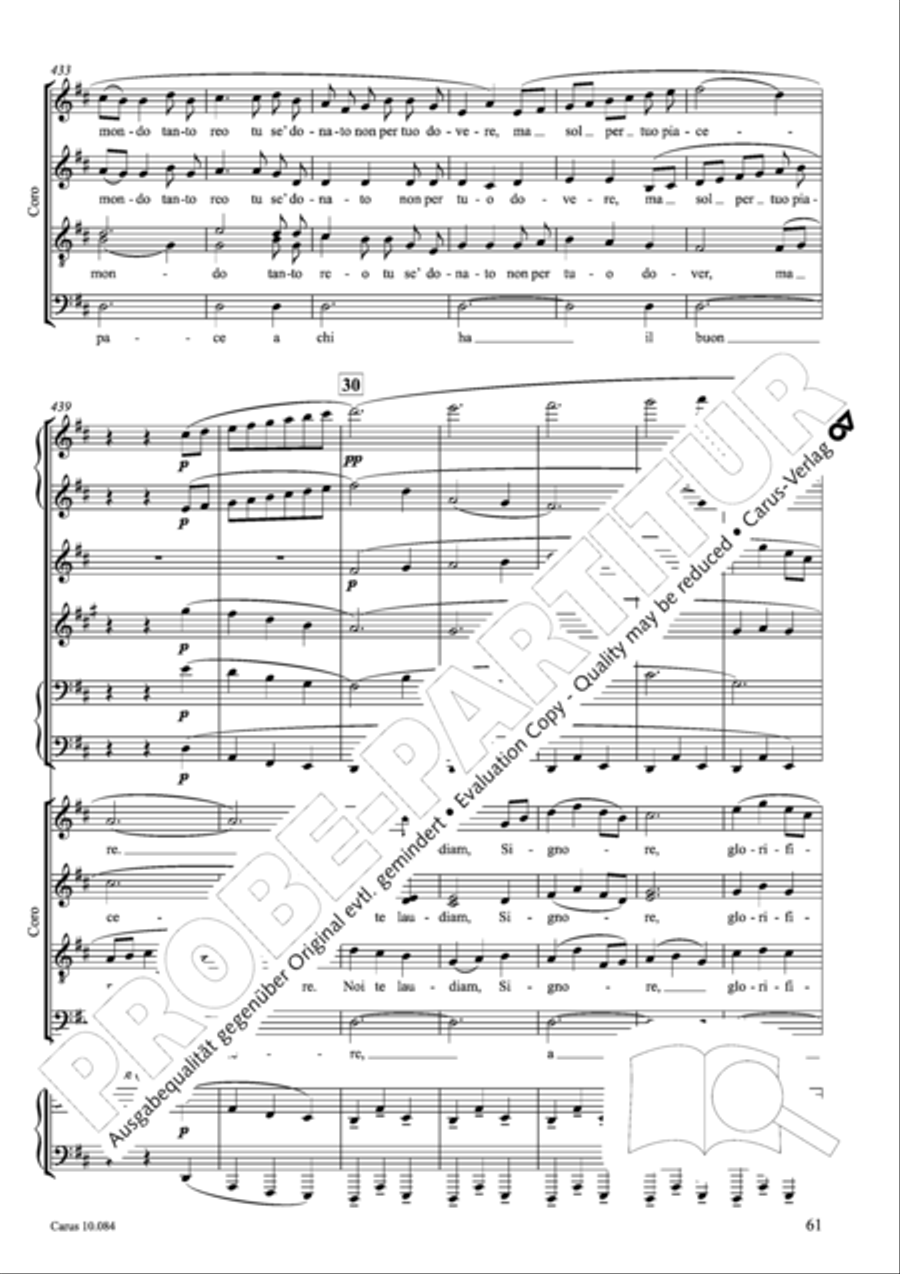 Lauda per la Nativita del Signore Divisi scores gallery preview page 62