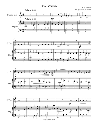 Ave Verum for Solo Trumpet and Organ