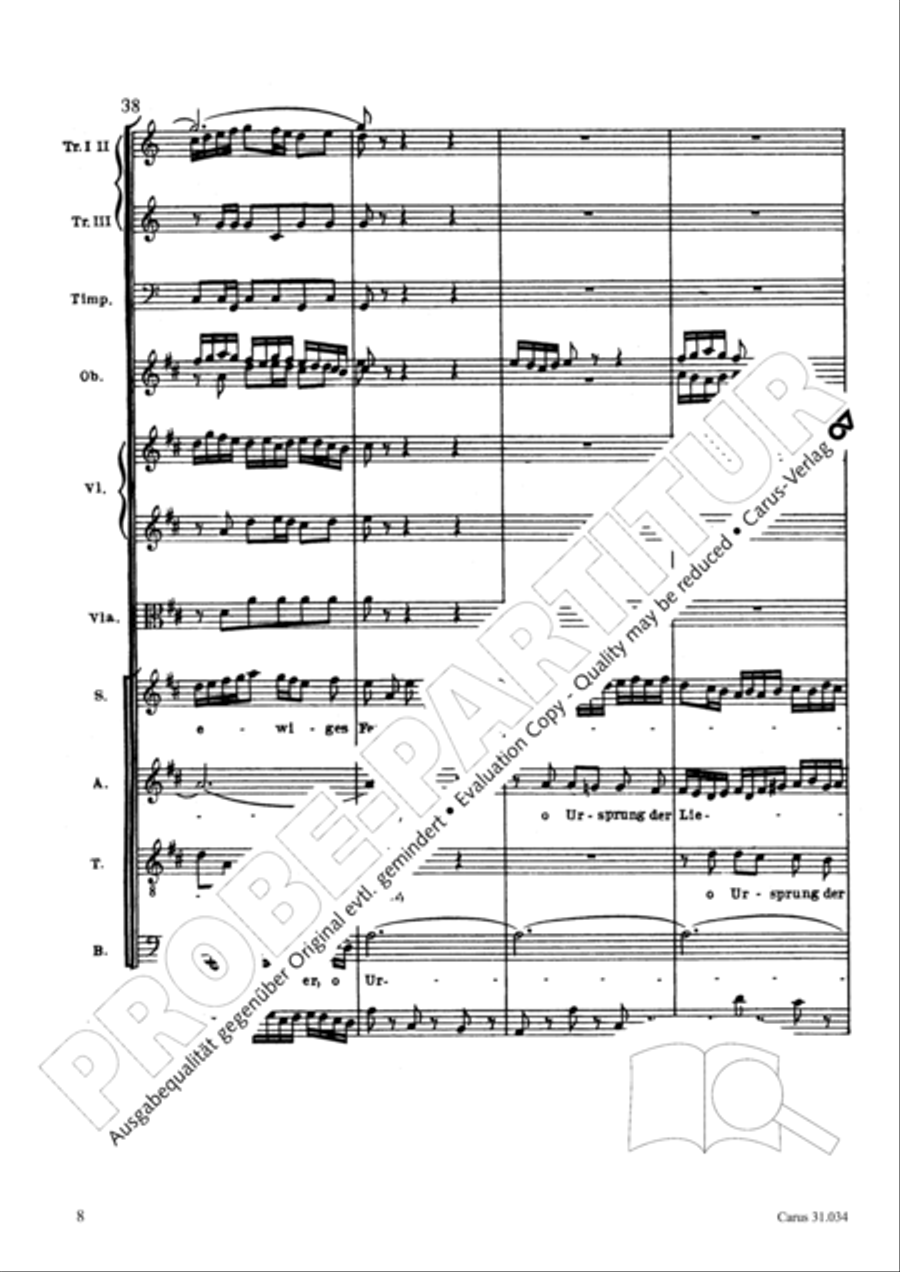 O fire everlasting (O ewiges Feuer, o Ursprung der Liebe) ATB scores gallery preview page 23