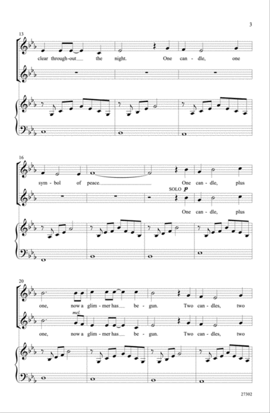 One Candle Women's Choir scores gallery preview page 3