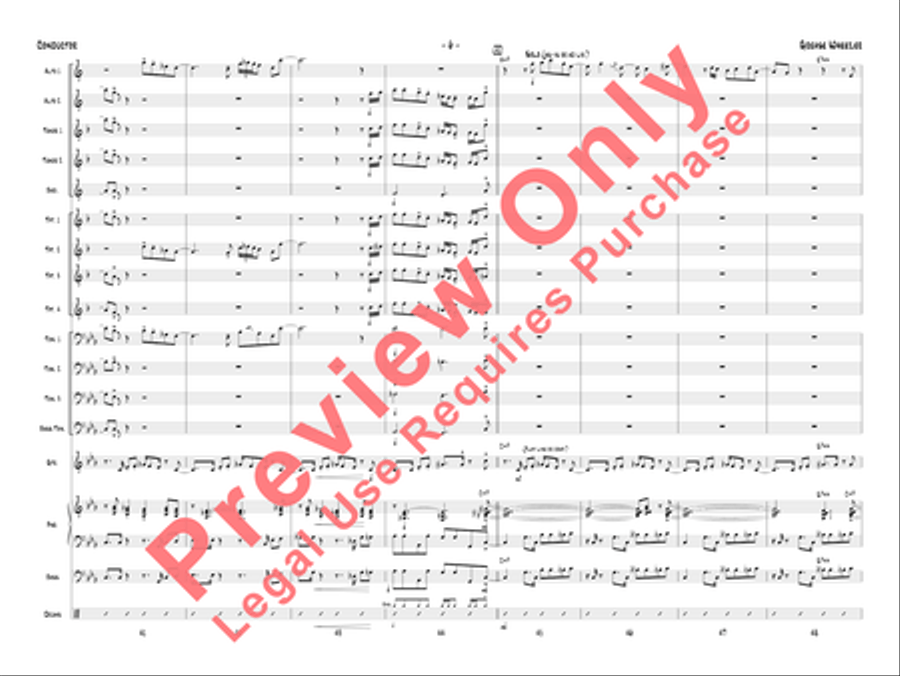 Grease Wheezer Jazz Ensemble scores gallery preview page 9