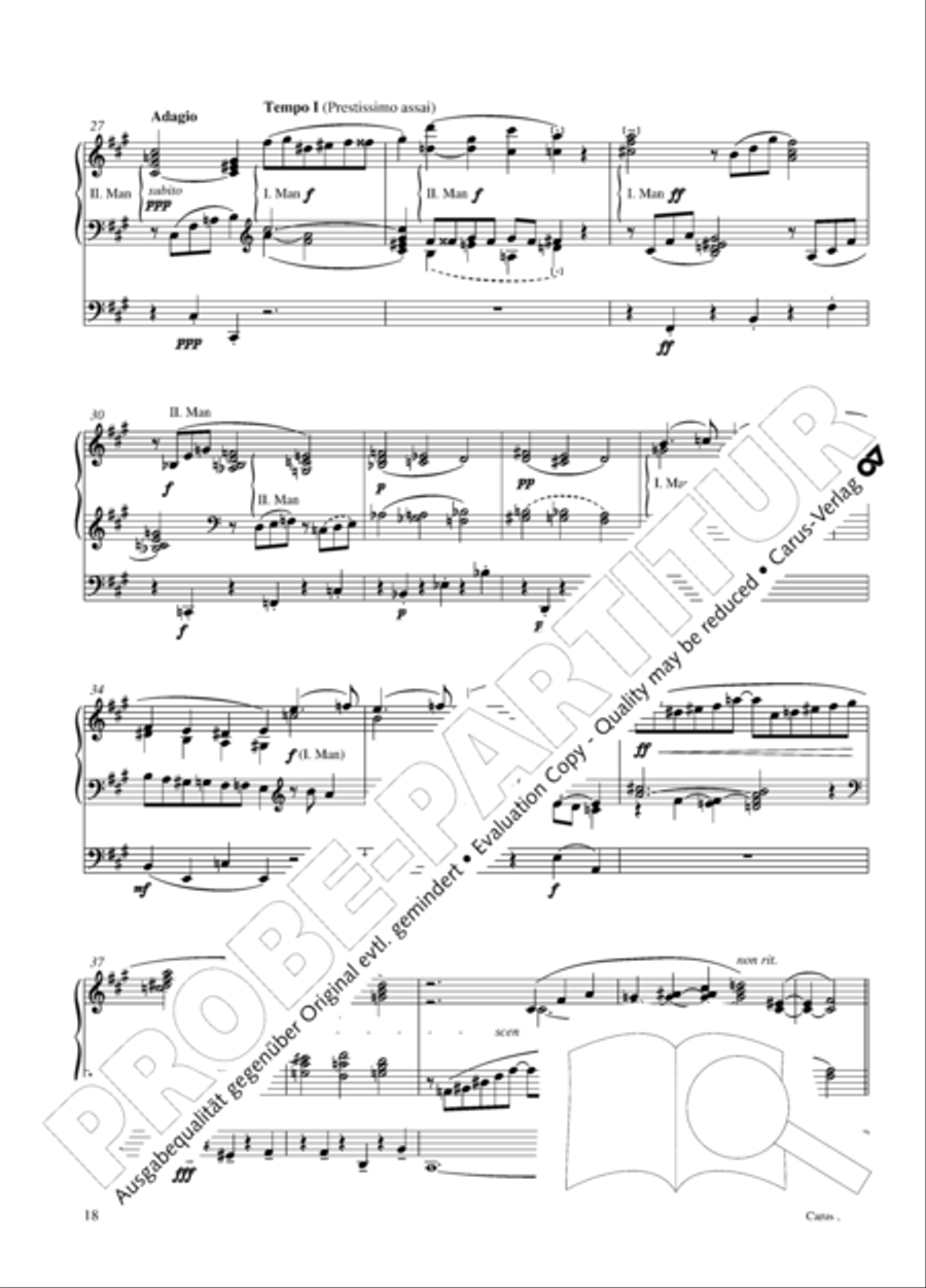 12 Stucke, Op. 59 Heft 2 Organ Solo scores gallery preview page 18