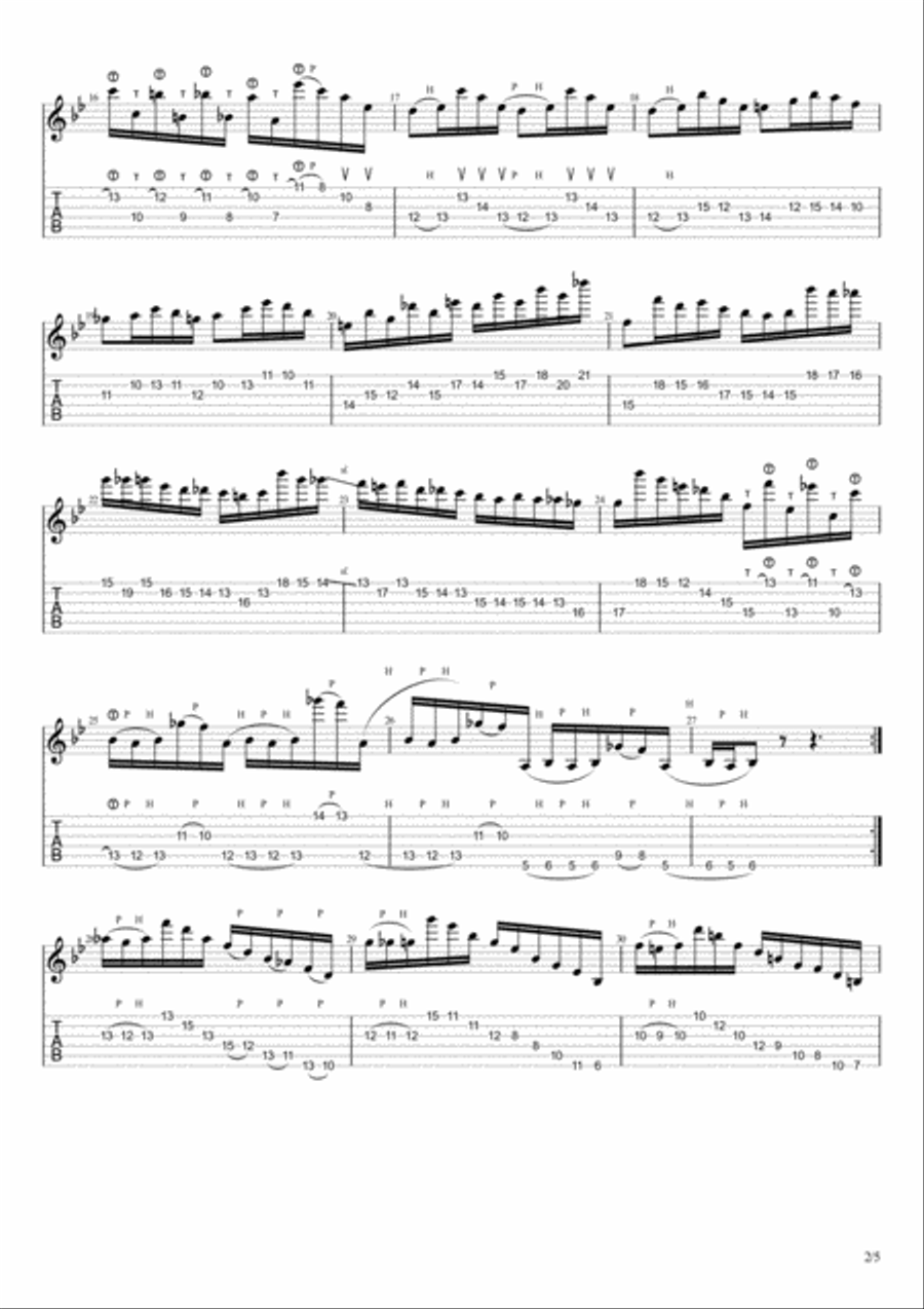Capricio No 10 Classical Guitar scores gallery preview page 2