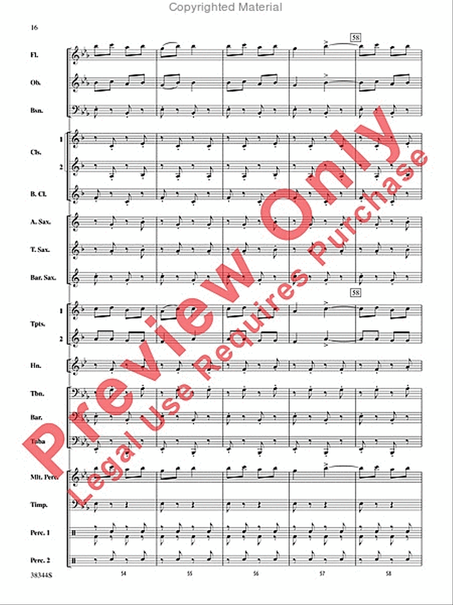 Armenian Dances, Part 1, Selections from Concert Band scores gallery preview page 17