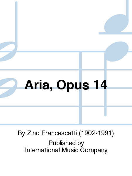 Aria, Op. 14