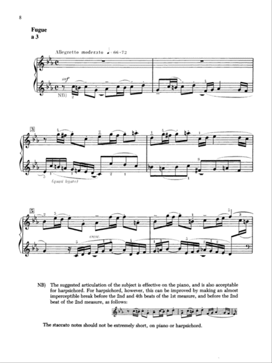 Prelude and Fugue No. 2 in C minor Small Ensemble scores gallery preview page 3