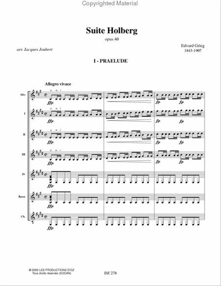 Suite Holberg Suite Holberg Guitar Ensemble scores gallery preview page 2