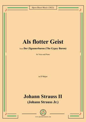 Johann Strauss II-Als flotter Geist,in D Major