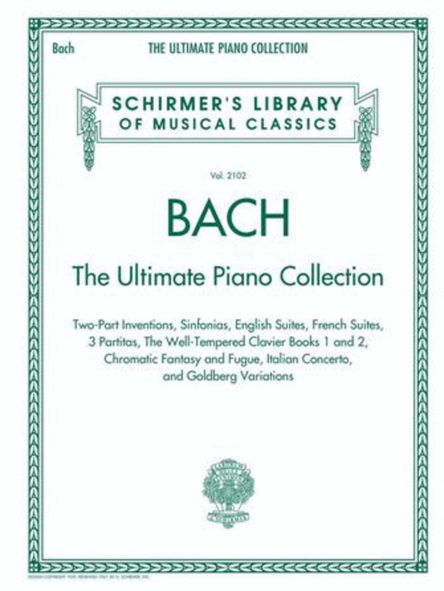 Bach: The Ultimate Piano Collection Piano Solo scores gallery preview page 1