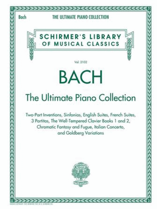 Book cover for Bach: The Ultimate Piano Collection