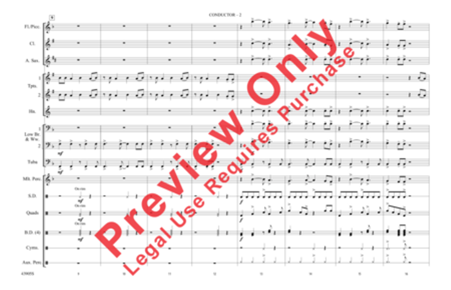 Steal My Girl Marching Band scores gallery preview page 3