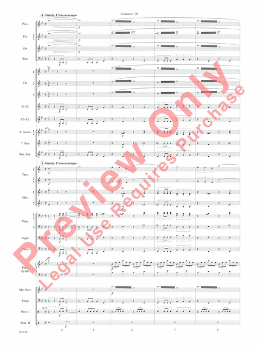 Suite from The Star Wars Epic - Part II Concert Band scores gallery preview page 23